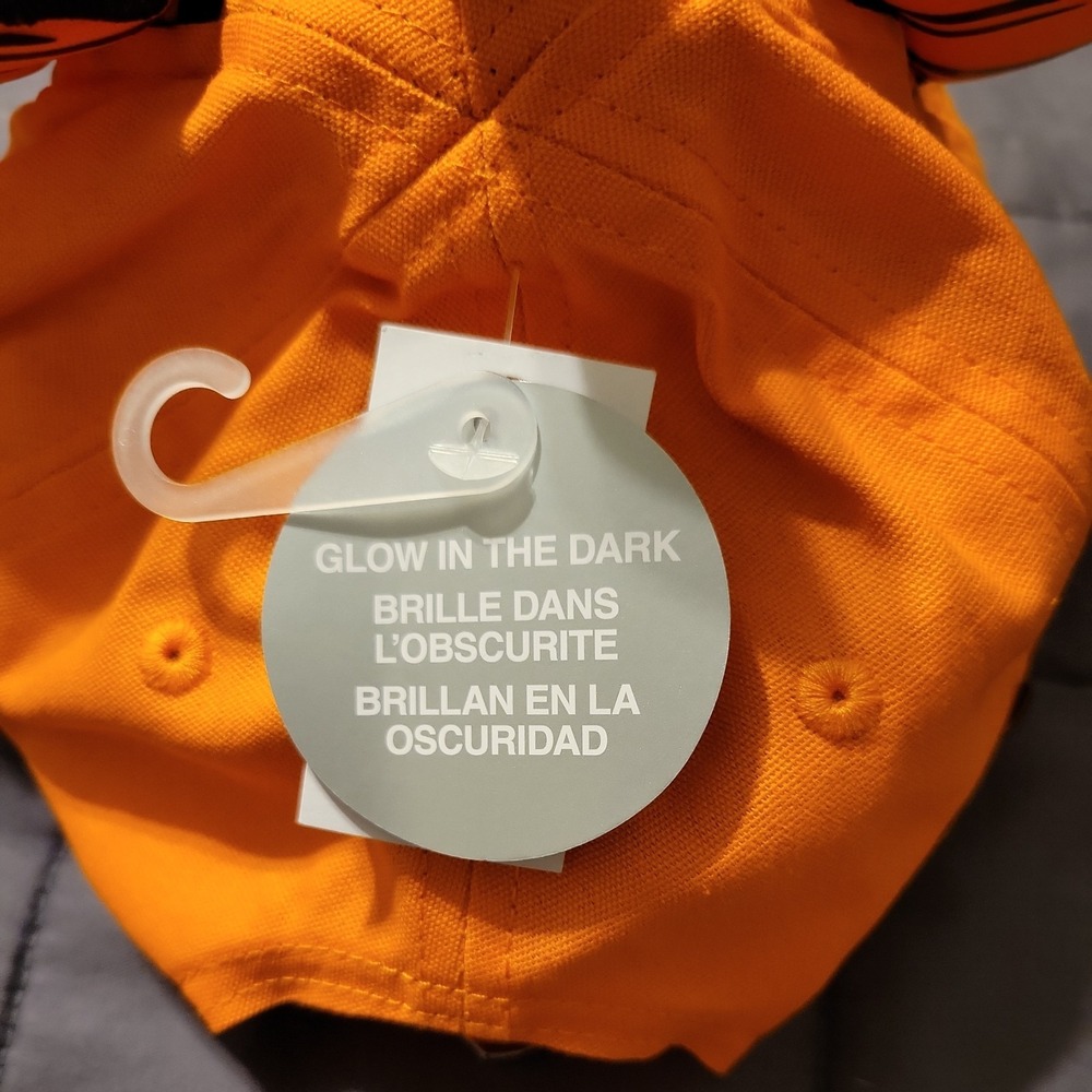 2024 Disney Park Mickey Mouse Ears Orange Pumpkin Glow In Dark Adult Hat Cap 🎃 - Picture 5 of 6